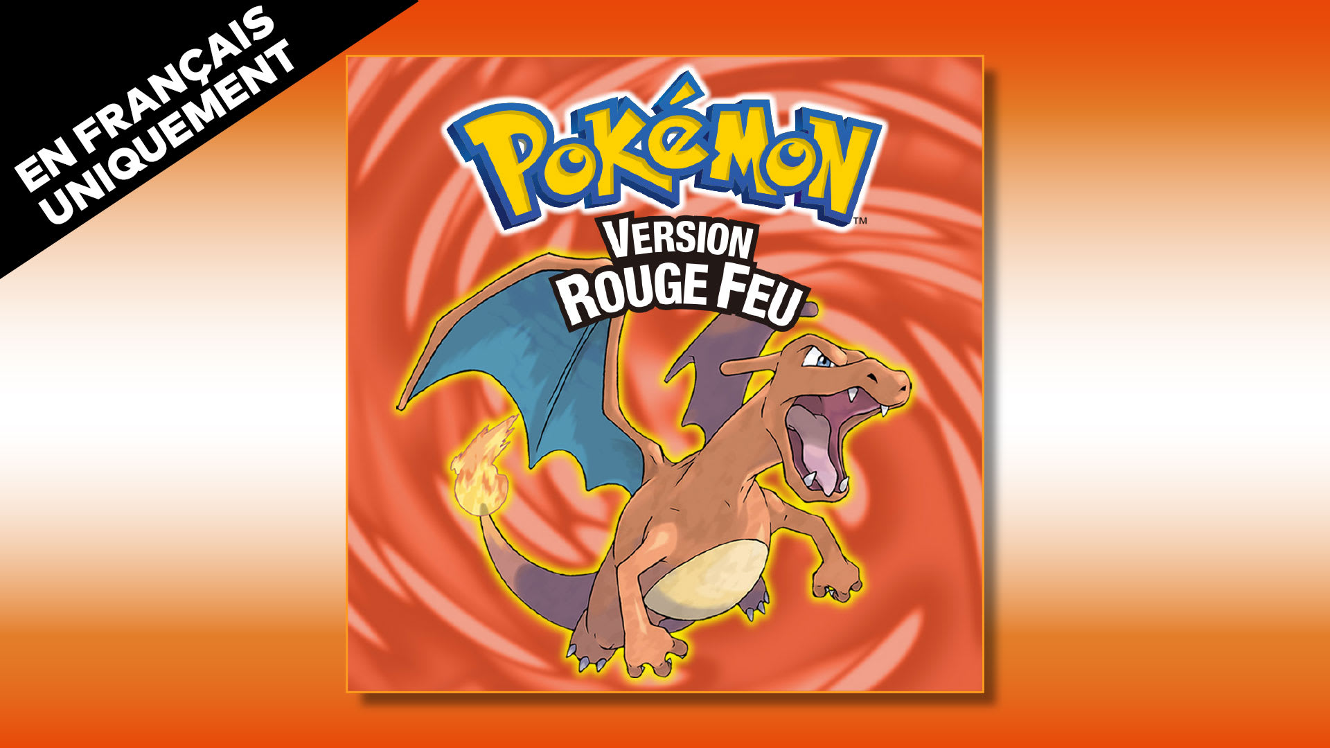 (French) Pokémon FireRed Version cover