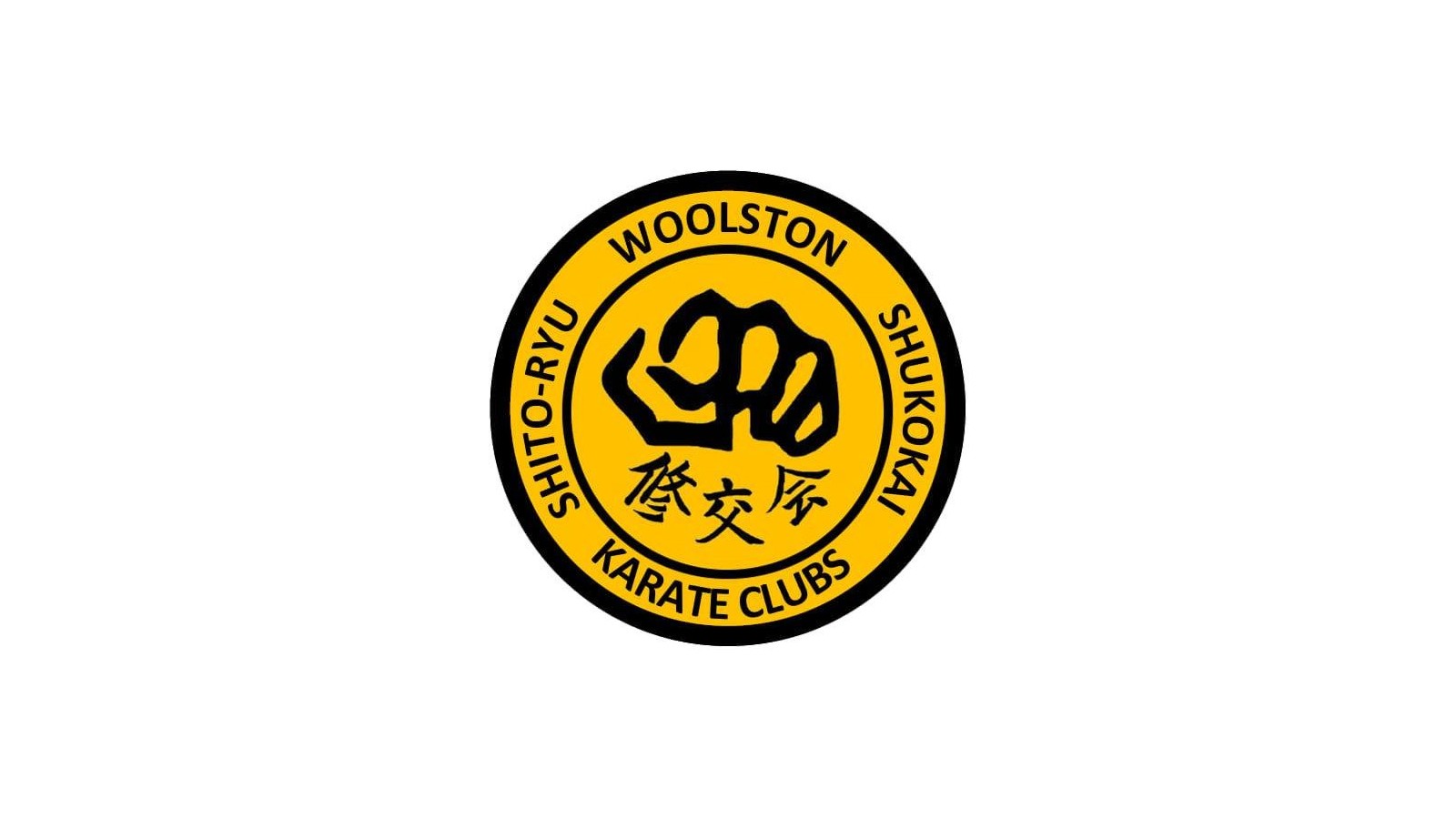 Woolston Karate Club official logo on a white hero canvas