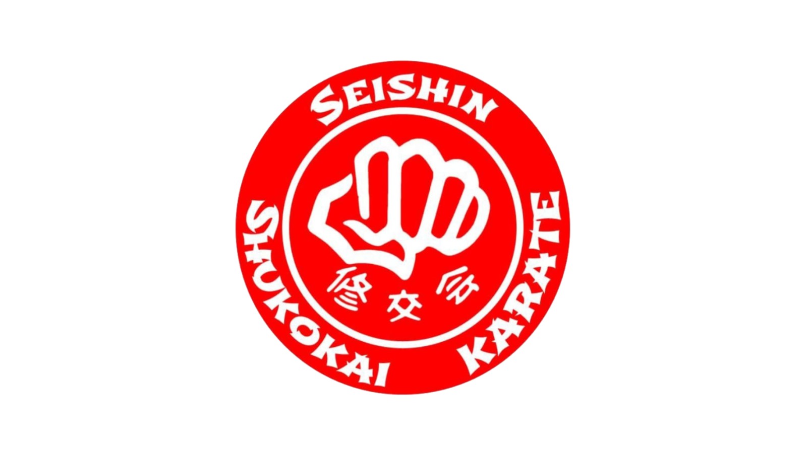 Seishin Shukokai Karate Club official logo on a white hero canvas