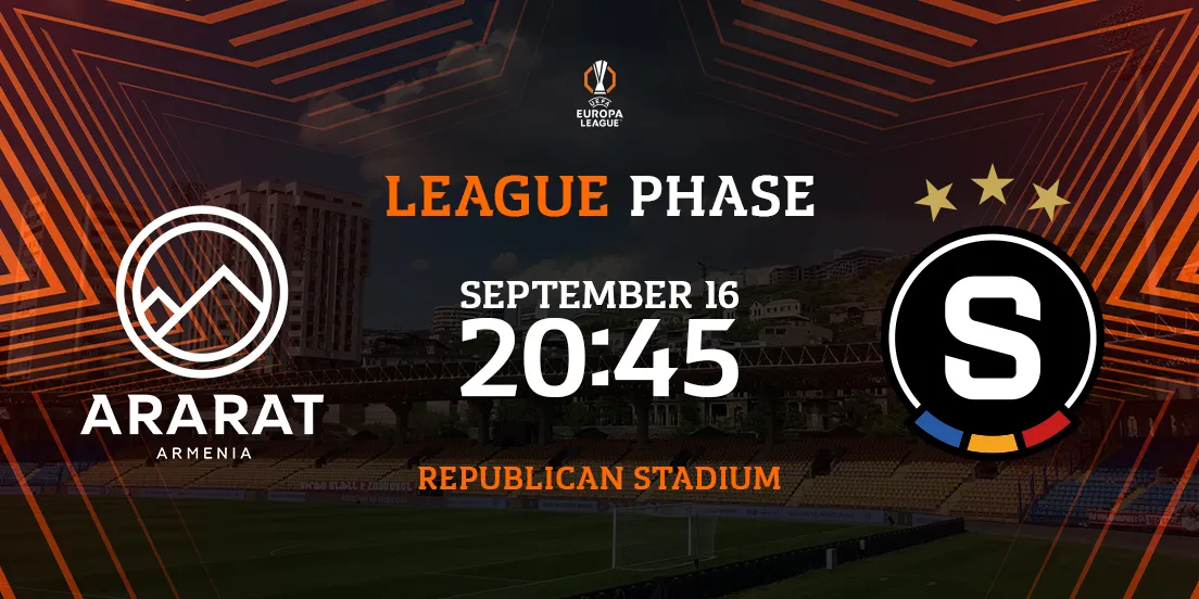 FC ARARAT - ARMENIA - Sparta Praha