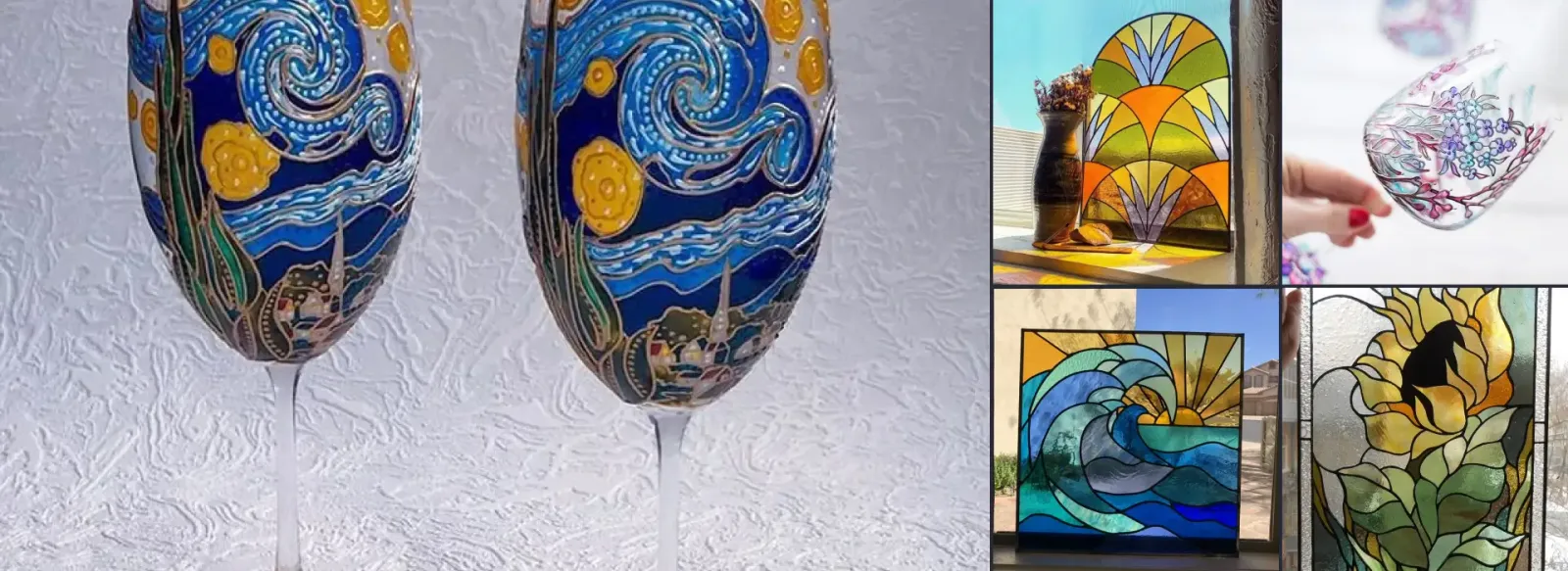 Мастер-класс Роспись витражей/бокалов