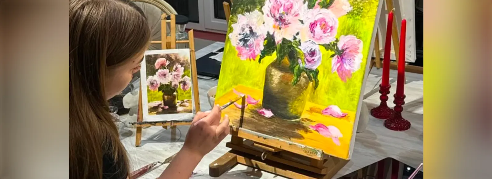 Впечатления Art-party: рисуем цветы!