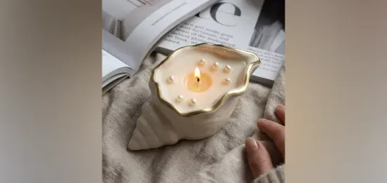 Создание свечей в ракушках