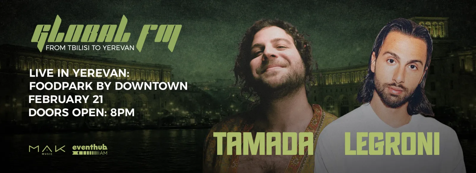 Ակումբ GLOBAL FM | ԹԱՄԱԴԱ • ԼԵԳՐՈՆԻ