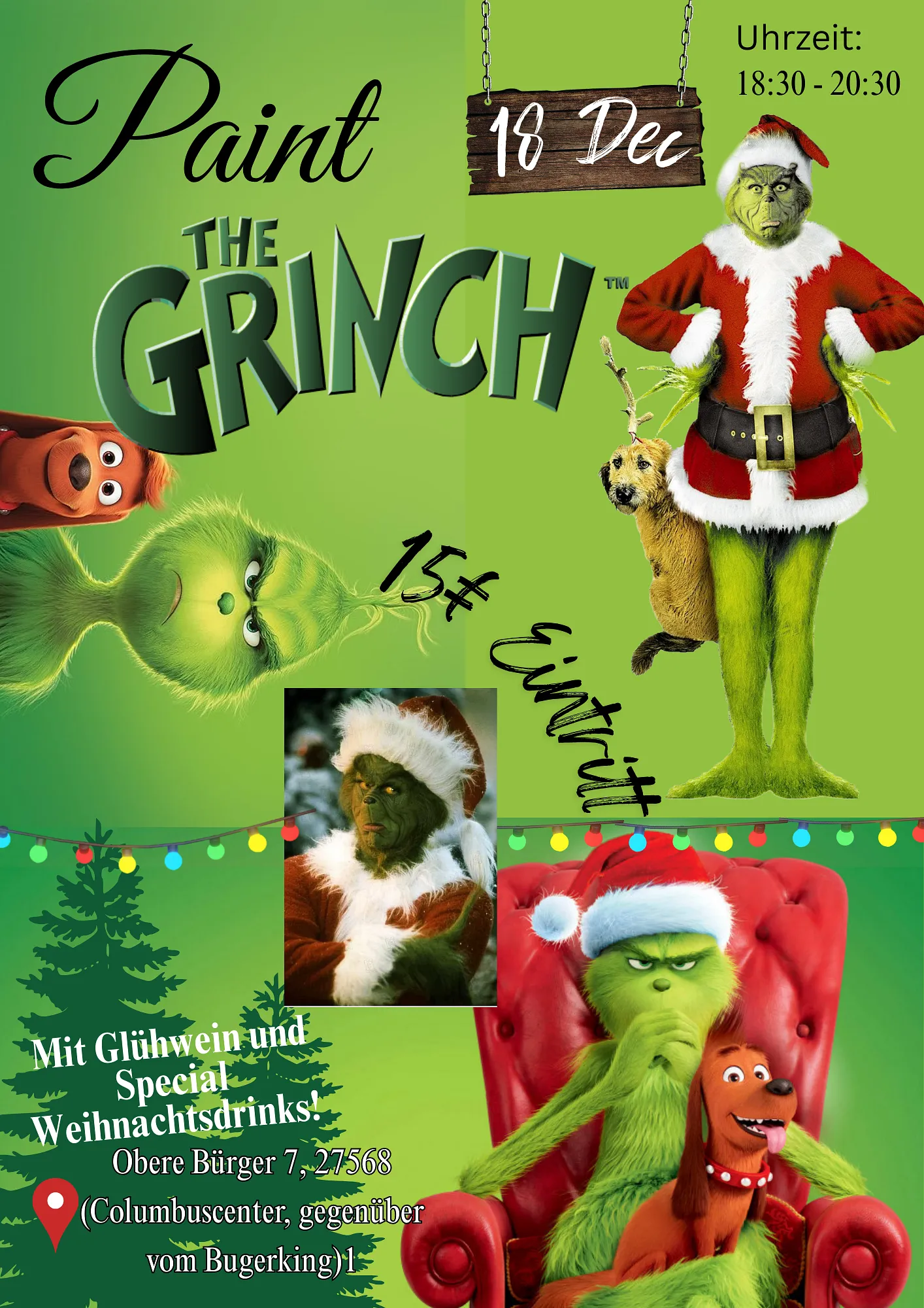 Drink and Paint Event - Paint the Grinch💚 (Titelbild)