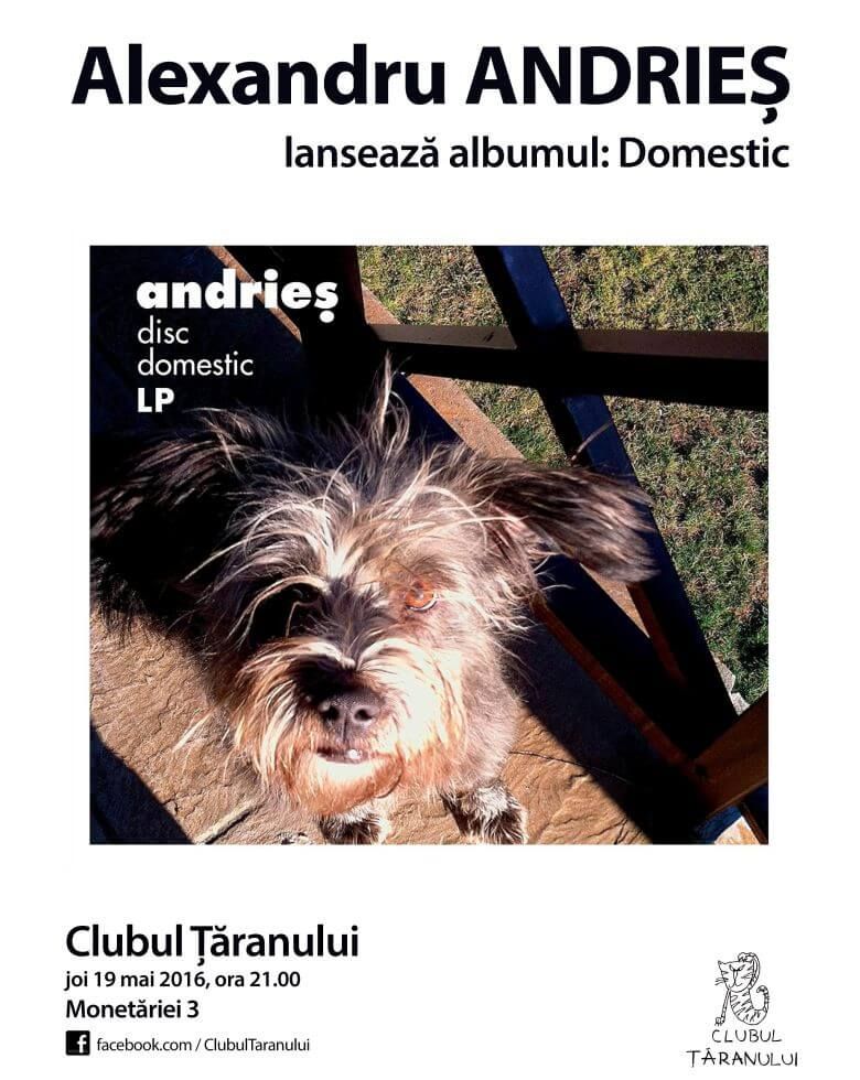 Alexandru Andrieș Lansare album Domestic