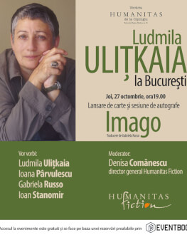 Ludmila Ulițkaia la București Lansare de carte