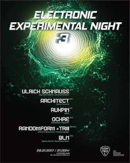 Experimental Night #3 Ulrich Schnauss / Architect / Ochre / Ruxpin / Randomform + Triii / BLN