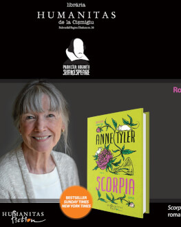 Lansare de carte: „Scorpia“ de Anne Tyler, romanul unei irezistibile povesti de iubire a zilelor noastre Al treilea volum din cadrul Proiectului Hogarth Shakespeare.