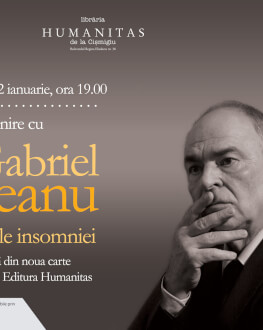 Întâlnire cu Gabriel Liiceanu Lectură în premieră din "Continentele insomniei", carte aflată în pregătire la Editura Humanitas.