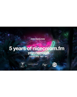 5 years of nicecream.fm with Psychemagik (UK) / Bogman / Emap / Heion / TCFC