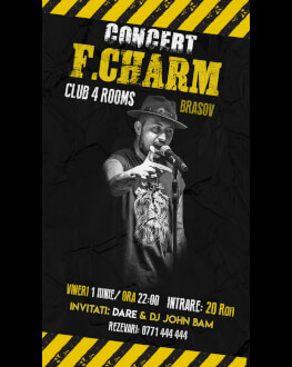 Concert F. Charm la Brașov Invitați: Dare & John Bam