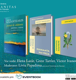 Dinspre Elada eveniment, joi, 17 mai, ora 19.00 la Librăria Humanitas de la Cișmigiu