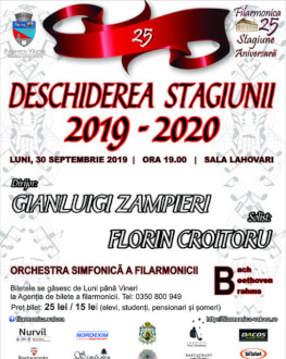 DESCHIDEREA STAGIUNII 2019 -2020 – Stagiune Aniversară 