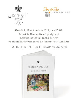 „Croitorul de cărți” de Monica Pillat | Lansare de carte și sesiune de autografe Sâmbătă, 12 octombrie, ora 17.00