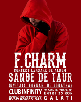 Concert F.Charm Lansare album "Sânge de taur"