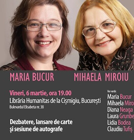 Mihaela Miroiu, Maria Bucur și invitații lor despre volumul „Nașterea cetățeniei democratice“ lansare de carte și sesiune de autografe, vineri, 6 martie, ora 19, la Librăria Humanitas de la Cișmigiu