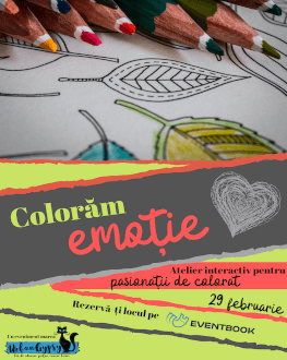 COLORĂM EMOȚII | Atelier interactiv pentru pasionații de colorat 