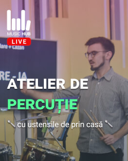 Atelier online de percuție cu ustensile de prin casă