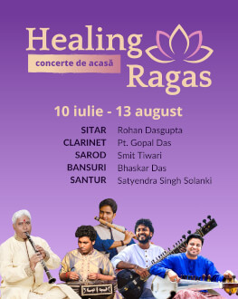 Abonament HEALING RAGAS Concerte online de muzică clasică indiană