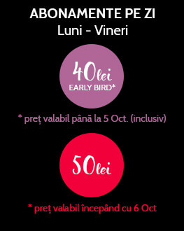 Abonament pe zi (luni-vineri) BFringe 10 Bucharest Fringe 10