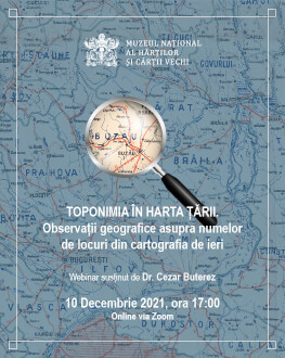 Toponimia în harta țării Observații geografice asupra numelor de locuri din cartografia de ieri