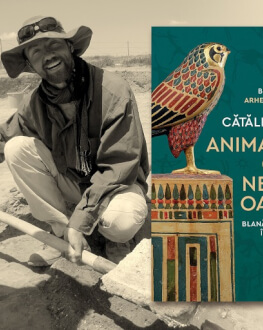 Cătălin Pavel în dialog cu Ștefan Colceriu și Lidia Bodea la Librăria Humanitas de la Cișmigiu despre bestsellerul „Animalele care ne fac oameni. Blană, cozi și pene în arheologie“