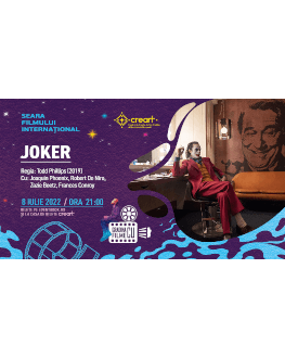 SEARA FILMULUI INTERNAȚIONAL – ,,JOKER” Grădina cu Filme – Cinema & More