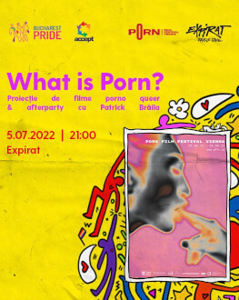 What is Porn? Proiecție de filme porno queer & afterparty cu Patrick Brăila 