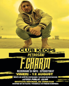 Concert F. Charm Petroșani Invitați: Hoynar, Dj Jonatan