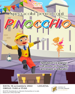 Pinocchio | Cluj SPECTACOL CU PAPUSI,MARIONETE SI MASCOTE