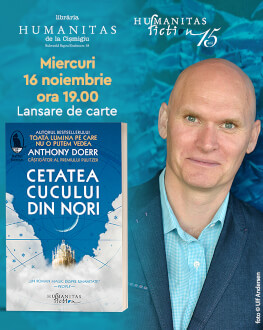 Lansarea romanului „Cetatea cucului din nori“ de Anthony Doerr 