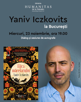 Yaniv Iczkovits, autorul romanului „Fiica măcelarului“ vine la București. Întâlnire cu cititorii și sesiune de autografe