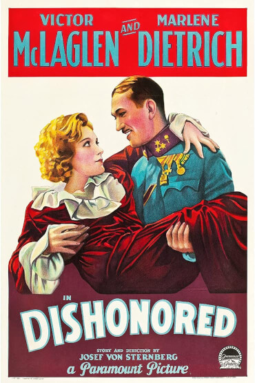 DEZONORATA / DISHONORED Retro Josef von Sternberg & Marlene Dietrich