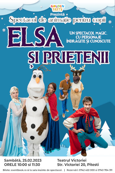 Elsa și prietenii / Pitesti Spectacol muzical de animatie pentru copii cu mascote și personaje