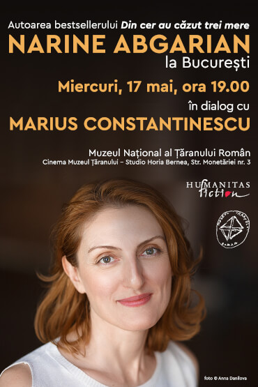 Narine Abgarian la Bucuresti în dialog cu Marius Constantinescu la Cinema Muzeul Țăranului Miercuri, 17 mai, ora 19.00