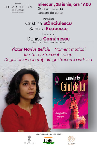 Seară indiană: Lansare „Calul de lut” de Anuradha Roy, arome și sinestezii din Orientul Îndepărtat 