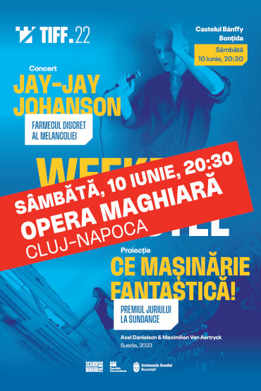 Concert Jay Jay Johanson & proiecție Ce mașinărie fantastică! TIFF.22