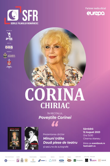 Poveștile Corinei – Recital susținut de Corina Chiriac SERILE FILMULUI ROMÂNESC (SFR), ediția a 14-a