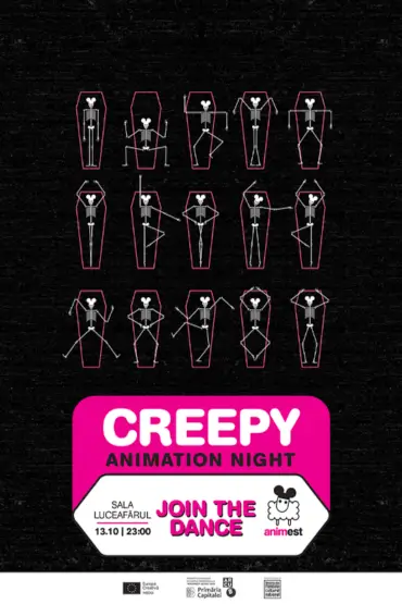 Creepy Animation Night - live act Freqax visuals Grotesk Animest.18