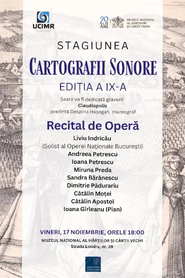 Cartografii Sonore: Recital – Arii de Operă 