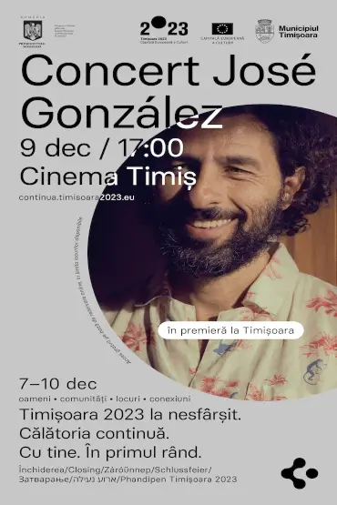 Concert José González Timișoara 2023 la nesfârșit