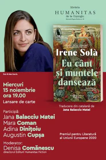 Lansare de carte „Eu cânt și muntele dansează” de Irene Solà 