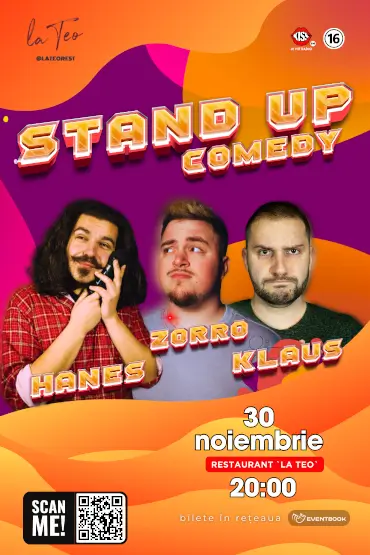 Stand-Up Comedy @Restaurant La Teo cu Haneș Zorro & Klaus