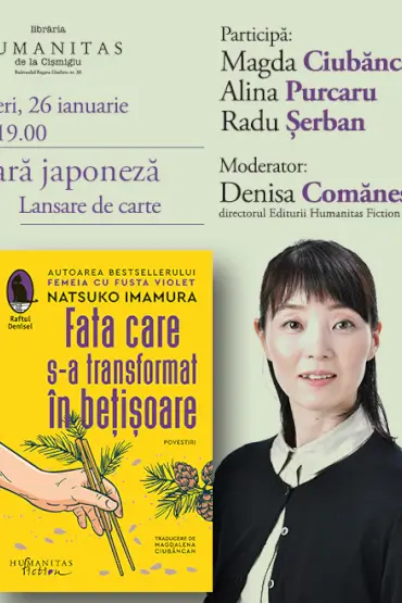 Seară japoneză: lansarea volumului „Fata care s-a transformat în bețișoare” de Natsuko Imamura 