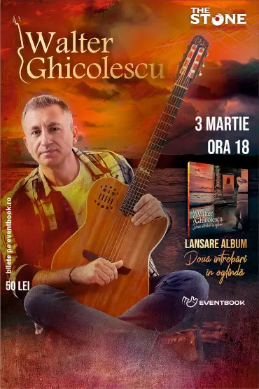 Walter Ghicolescu - DOUĂ ÎNTREBĂRI ÎN OGLINDĂ dublă lansare, carte și cd