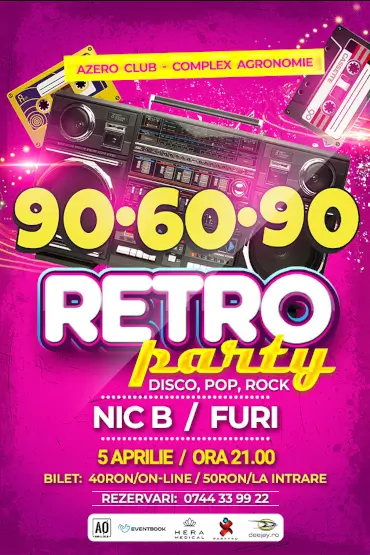 90-60-90 v50.0 – Retro Party cu Furi si Nic B 