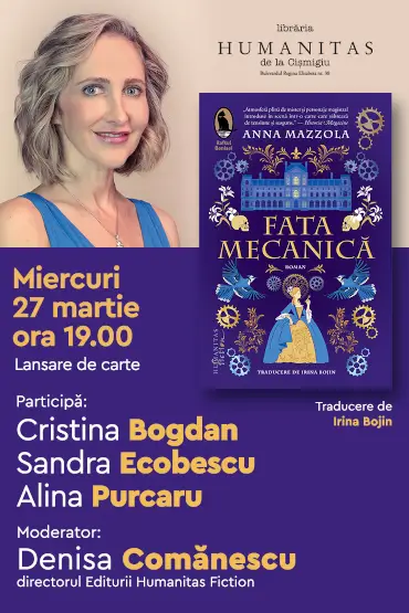 Lansare de carte: „Fata mecanică” de Anna Mazzola 