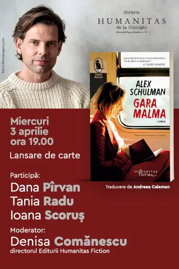 Lansare de carte: „Gara Malma” de Alex Schulman 