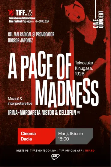 Cine-concert A Page of Madness Muzică originală & interpretare live: Irina-Margareta Nistor & CelloFun